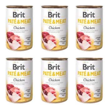 Brit Pate & Meat 6 x 400g Chicken mokra karma dla psa