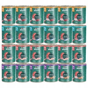 PAN MIĘSKO z Ziołami Karma mokra dla psa Pasztet mix smaków 24 x 800g