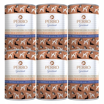 PERRO Gourmet Karma mokra dla psa Dzik z pasternakiem 6 x 400g