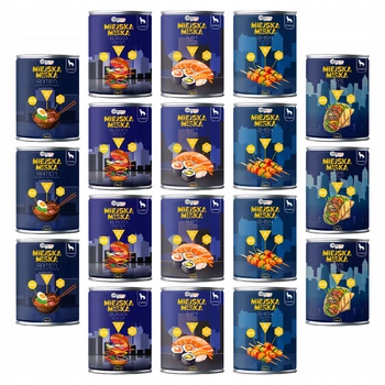 Gaczoo Miejska Miska bezzbożowa karma mokra dla psa Mix smaków 18 x 400g