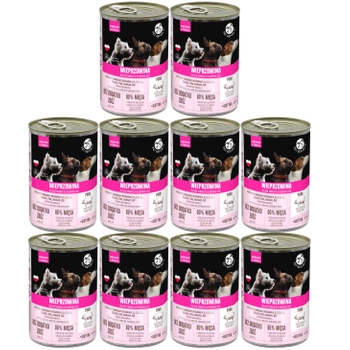 PET REPUBLIC karma mokra dla psa kawałki w sosie Wieprzowina 10 x 400g