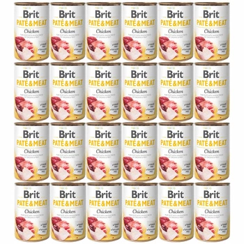 Brit Pate & Meat 24 x 400g Chicken mokra karma dla psa