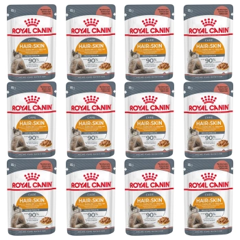 ROYAL CANIN Feline Care Nutrition - Hair & Skin Care - Gravy 12 x 85 g