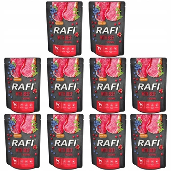 RAFI Karma mokra dla psa Dolina Noteci Wołowina 10 x 300g