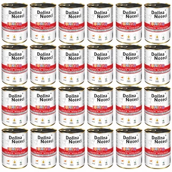 Dolina Noteci Junior mokra karma dla szczeniąt 24 x 400g Serca Wołowe