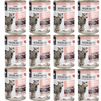 WIEJSKA ZAGRODA MONO Karma mokra dla kota Jagnięcina 12 x 400g Bezzbożowa