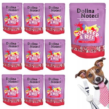 Dolina Noteci Superfood mokra karma dla psa 10 x 300g Sarna Wołowina