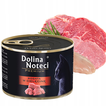 DOLINA NOTECI Premium Karma mokra dla kota Cielęcina 185g