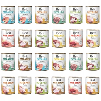 Brit Pate & Meat 24 x 800g Mix mokra karma dla psa