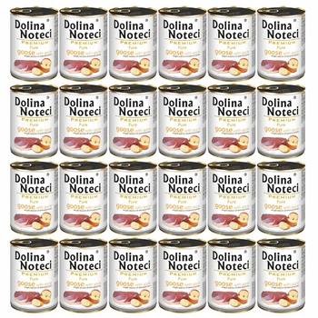 DOLINA NOTECI Premium Pure karma mokra dla psa gęś z jabłkiem 24 x 400g
