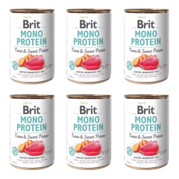 Brit Mono Protein 6 x 400g TUNA & Sweet Potato mokra karma dla psa