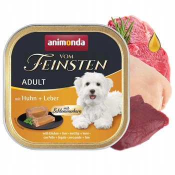 ANIMONDA Vom Feinsten mokra karma dla psa Kurczak z Wątróbką 150g