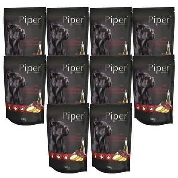 PIPER Karma mokra dla psa Dolina Noteci Wątróbka 10 x 500g bez zbóż