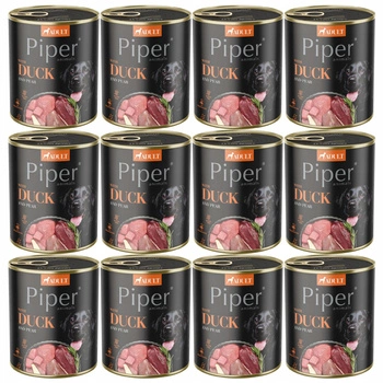 PIPER DOLINA NOTECI Karma mokra dla psa Kaczka z gruszką 12 x 800g