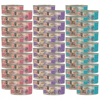 WIEJSKA ZAGRODA Karma mokra dla kota mix smaków 48 x 85g bezzbożowa