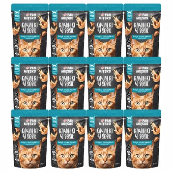 Pan Mięsko karma dla kota mokra 12 x 85g Indyk Tuńczyk