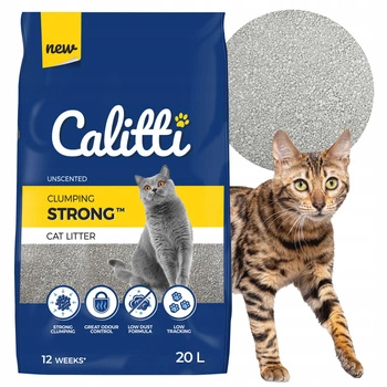 CALITTI Strong Żwirek bentonitowy dla kota Bezzapachowy 20 L