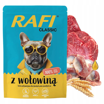 RAFI CLASSIC Karma mokra dla psa Dolina Noteci Wołowina 400g