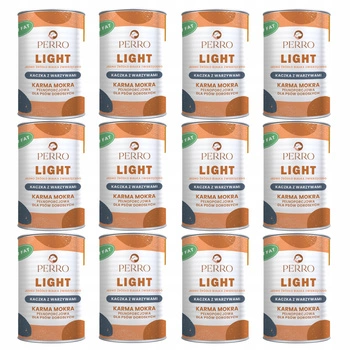 Perro LIGHT Monobiałkowa karma mokra dla psa Kaczka z warzywami 12 x 400g