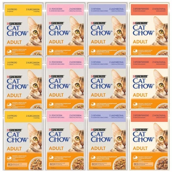 Purina Cat Chow mokra karma dla kota w galaretce Mix Smaków 12 x 85g