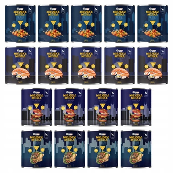 Gaczoo Miejska Miska bezzbożowa karma mokra dla psa mix smaków 18 x 800g