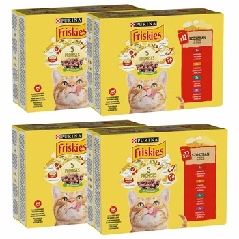 PURINA Friskies karma mokra dla kota mix smaków 48 x 85g