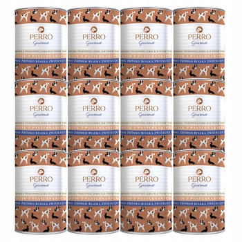 PERRO Gourmet Karma mokra dla psa Dzik z pasternakiem 12 x 400g