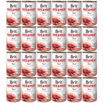 Brit Pate & Meat 24 x 400g Beef mokra karma dla psa