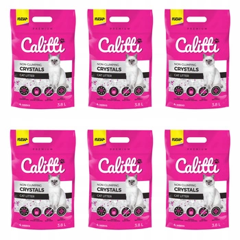 Calitti żwirek silikonowy dla kota 6 x 3,8l 