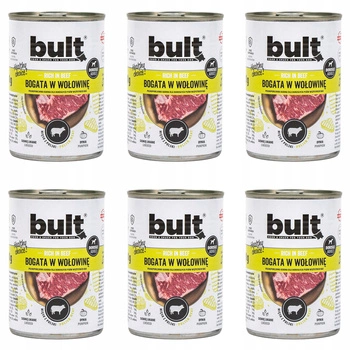 BULT Karma mokra dla psa Wołowina 6 x 800g