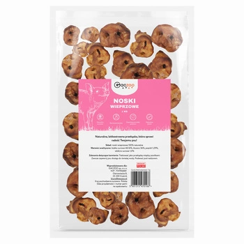 GACZOO 100% Naturalny przysmak dla psa Noski Wieprzowe 1 kg smakołyk