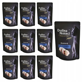 Dolina Noteci Premium Junior mokra karma dla kociąt 10 x 85g Dorsz