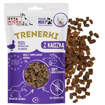 Syta Micha trenerki dla psa jeleń 80g naturalny przysmak