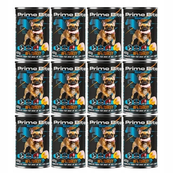 GAME DOG Prime Bite Monoprotein mokra karma dla psa indyk 12 x 400g