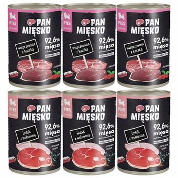 Pan Mięsko mokra karma dla szczeniąt Mix 6 x 400g 