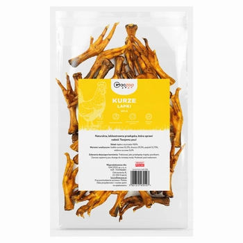 GACZOO Naturalny przysmak dla psa Kurze Łapki 500g zdrowy smakołyk