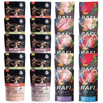 DOLINA NOTECI RAFI PET REPUBLIC Karma mokra dla psa MIX Smaków 20 x 500g