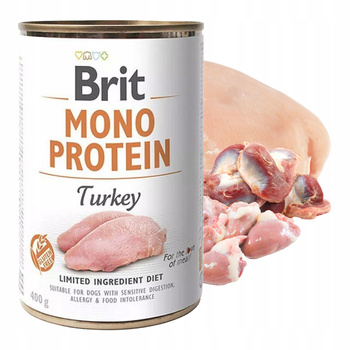 BRIT MONO Protein Karma mokra dla psa Indyk 400g