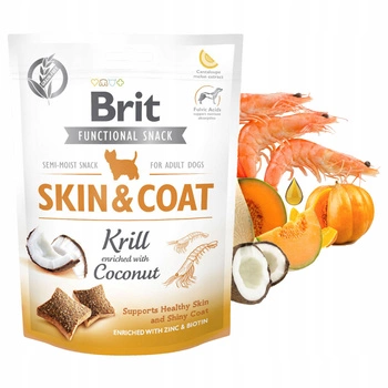 Brit Care Functional snack 150g Skin & Coat przysmak dla psa 