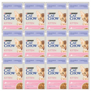 Purina Cat Chow Kitten mokra karma dla kociąt smak Jagnięcina z Cukinią 12 x 85g 