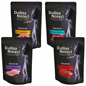 DOLINA NOTECI Premium karma mokra dla kota mix smaków 100 x 85g bezzbożowa