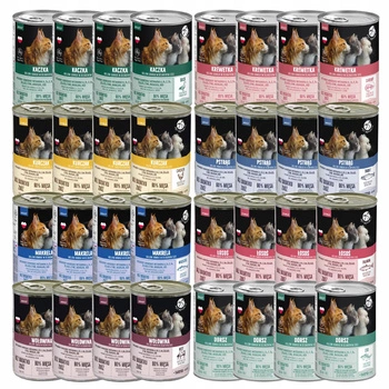 PET REPUBLIC karma mokra dla kota mix smaków 32 x 400g