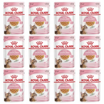 ROYAL CANIN Kitten Sterilised karma mokra w galaretce dla kociąt 12 x 85g