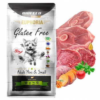 BIOFEED Euphoria Mini&Small karma sucha psa Jagnięcina 12 kg bez glutenu