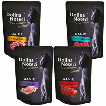 DOLINA NOTECI Premium karma mokra dla kota mix smaków 120 x 85g bezzbożowa