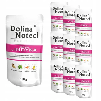 DOLINA NOTECI Premium Karma dla psa Indyk 10 x 150g