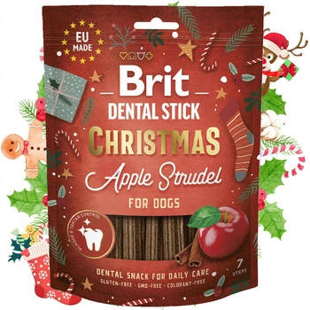 BRIT CHRISTMAS Dental Stick przysmak dentystyczny dla psa Jabłko 250g