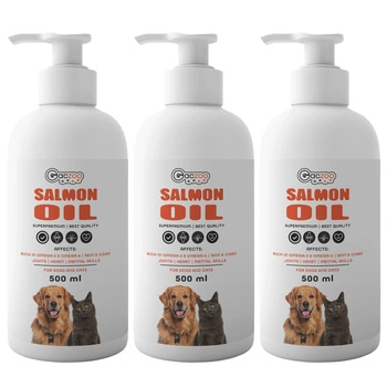 Gaczoo Olej z łososia dla psa i kota Omega Salmon Oil 3 x 500ml