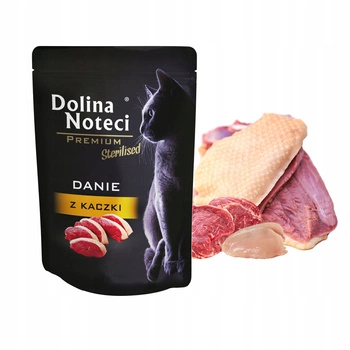 Dolina Noteci Premium Danie mokra karma dla kota 85g Kaczka