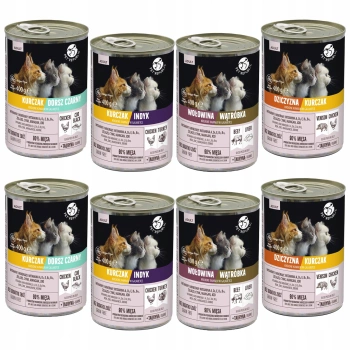 PET REPUBLIC Karma mokra kawałki w galaretce dla kota mix smaków 8 x 400g